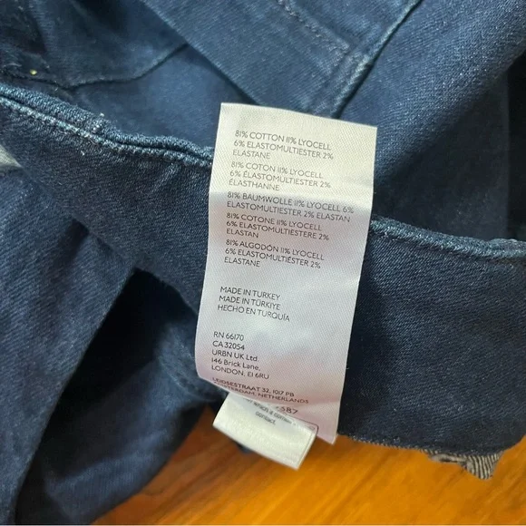 Anthropologie The Colette Denim Cropped Wide-Leg Jeans by Maeve Minimalist in 28 - Picture 8 of 14